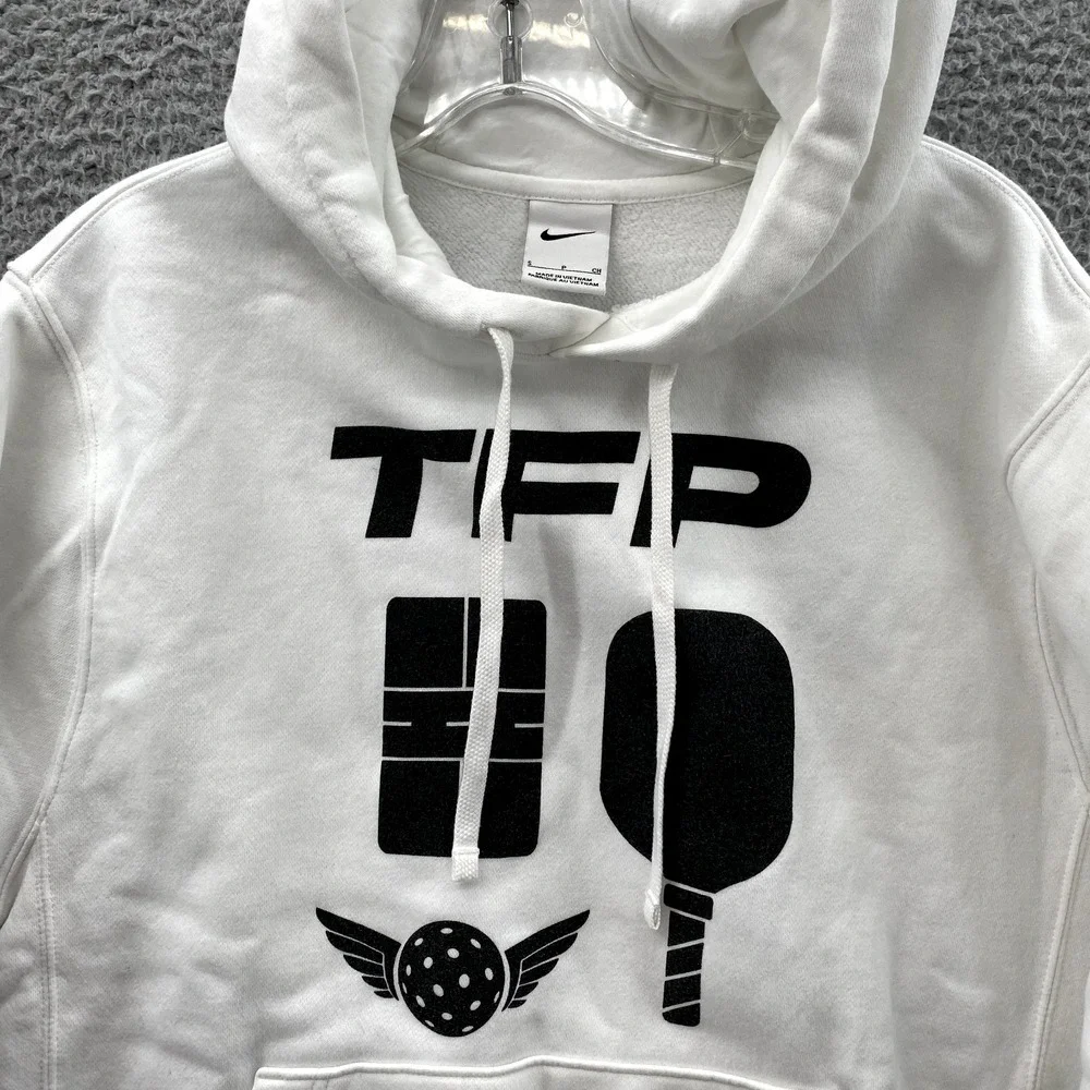 Nike Club Hoodie Men Small White Paddle Board Sportswear Academia Athleisure Gym